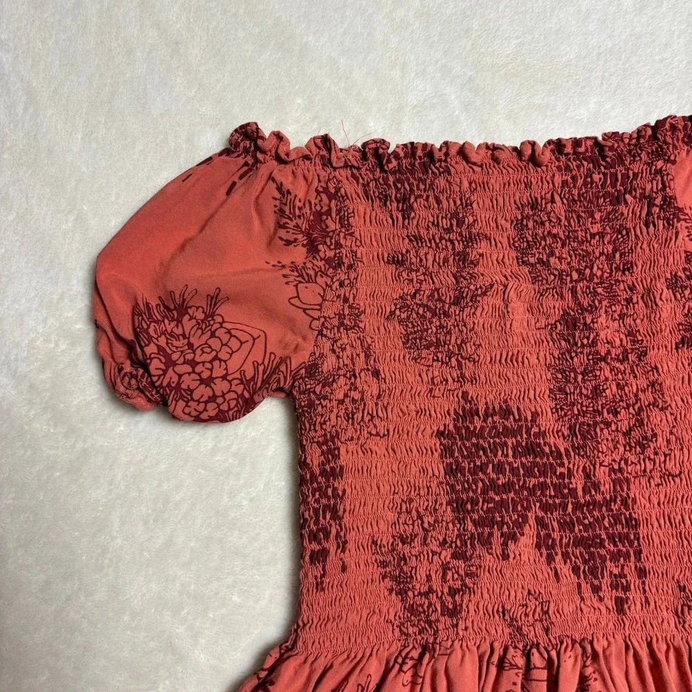 Kahulale'a Girls Dress Keiki Size 10 Ka Ua Moaniani Lehua O Puna Floral Pink